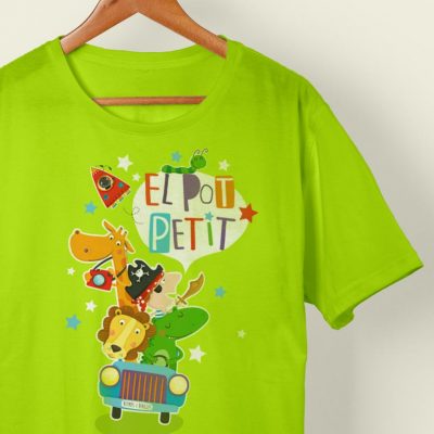 Samarreta verda amb els personatges del Pot Petit