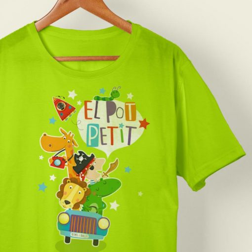 Samarreta verda amb els personatges del Pot Petit